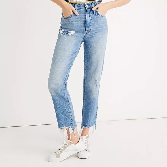 Madewell Denim - Madewell Classic Straight Jean Step Hem Edition